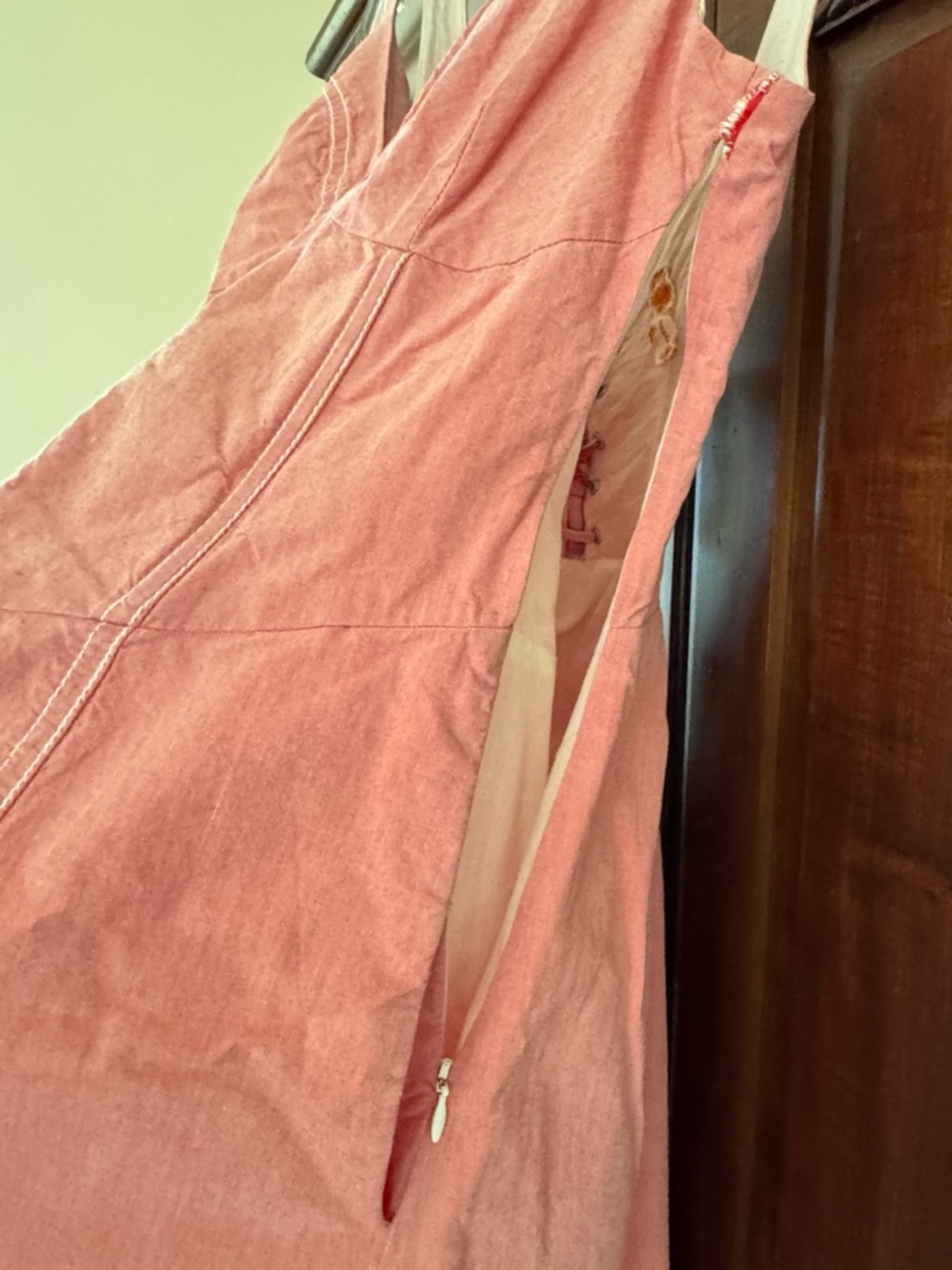 Maeve Pink Fitted A-Line Sundress -Sz. 0 - Picture 4 of 13